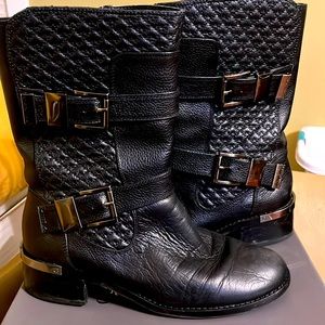 Vince Camuto Black Boots-size 9, in very good condition